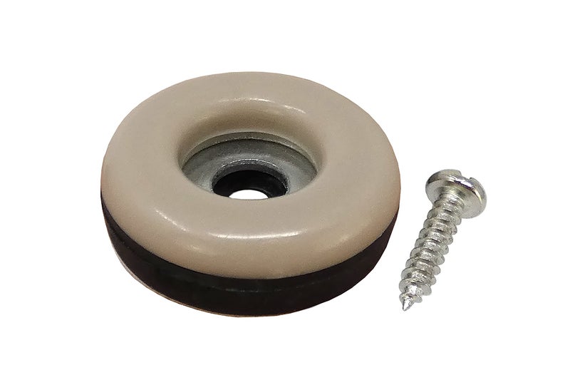 Shepherd Hardware 9456 7/8-Inch Round, Adhesive Slide Glide Furniture Sliders, 8-Pack , Tan - Image 1